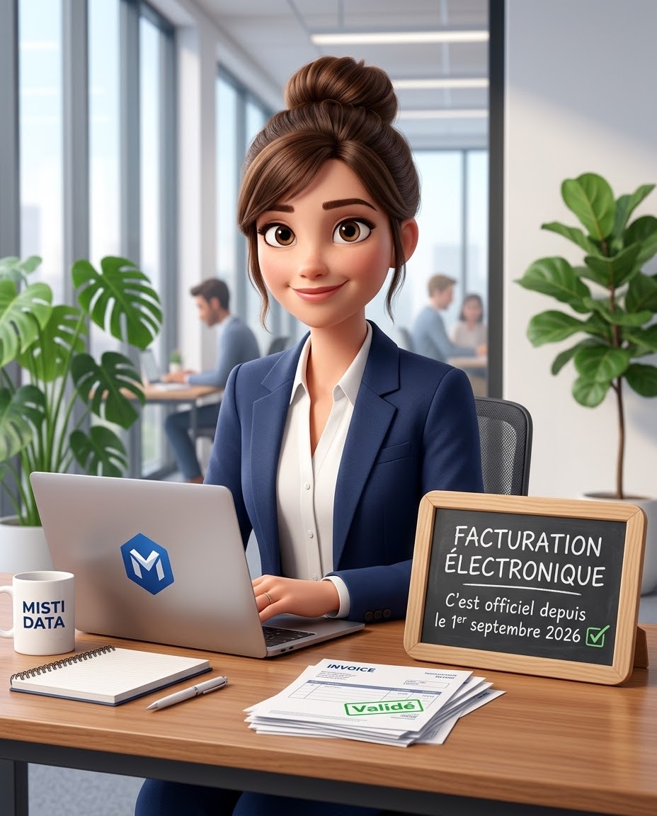 Misti, l'assistante Misti Data : facturation électronique, c'est officiel depuis le 1er septembre 2026